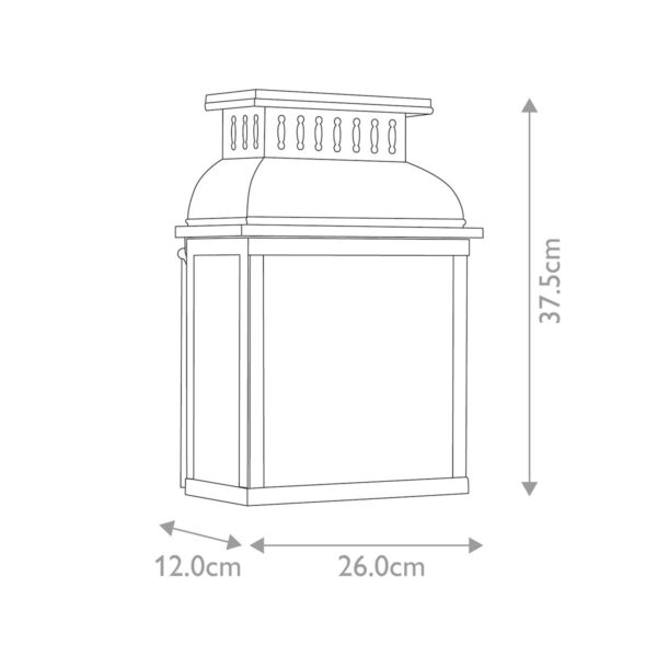 Westminster lanterne i antik messing - Image 10