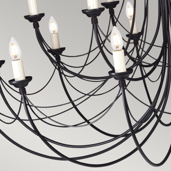 Carisbrooke Castle chandelier med 12 lyskilder - Image 3