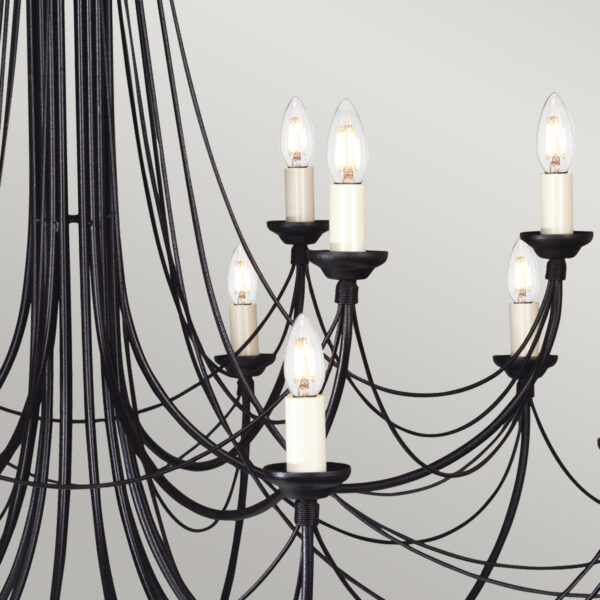 Carisbrooke Castle chandelier med 12 lyskilder - Image 4