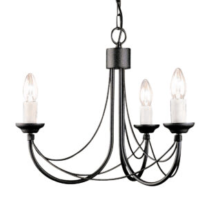 Carisbrooke Castle chandelier med 3 lyskilder