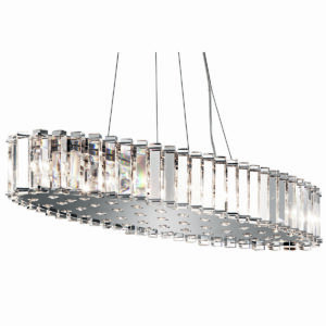 Krystal himmel aflang chandelier krystallampe med 12 lyskilder