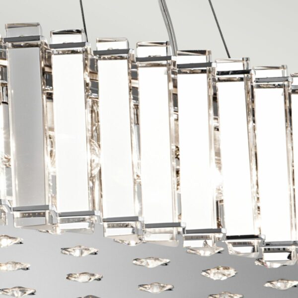Krystal himmel aflang chandelier krystallampe med 8 lyskilder - Image 2