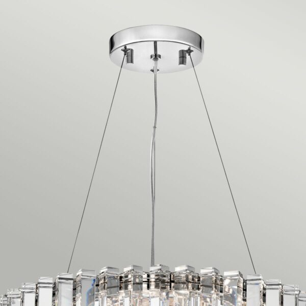 Krystal himmel rund chandelier krystallampe med 8 lyskilder - Image 5