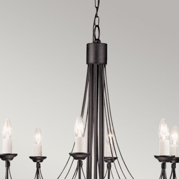 Carisbrooke Castle chandelier med 8 lyskilder - Image 8