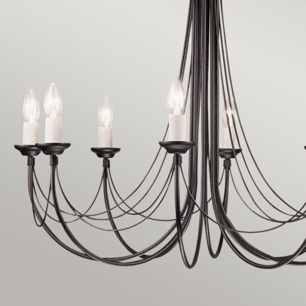 Carisbrooke Castle chandelier med 8 lyskilder - Image 7