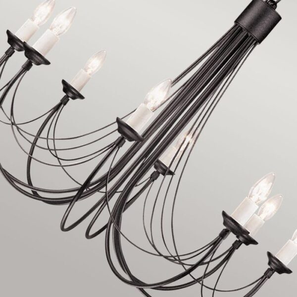 Carisbrooke Castle chandelier med 8 lyskilder - Image 6