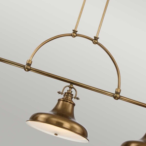 Emery bistrolampe i patineret messing-finish med 3 lyskilder - Image 5