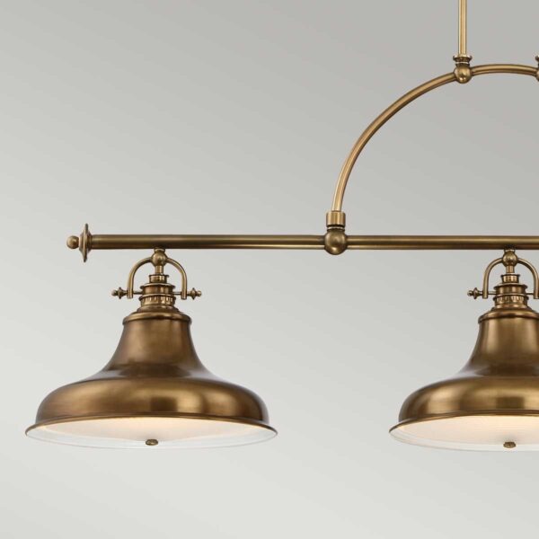 Emery bistrolampe i patineret messing-finish med 3 lyskilder - Image 4