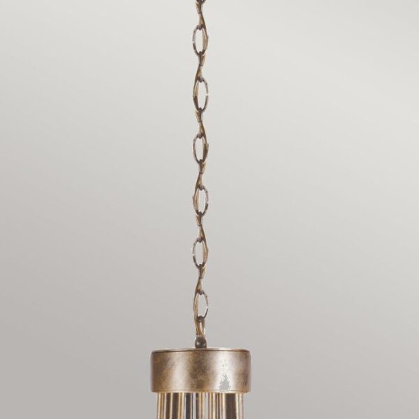 Christina chandelier i forgyldt sølv-finish med krystalglas og 18 lyskilder - Image 6