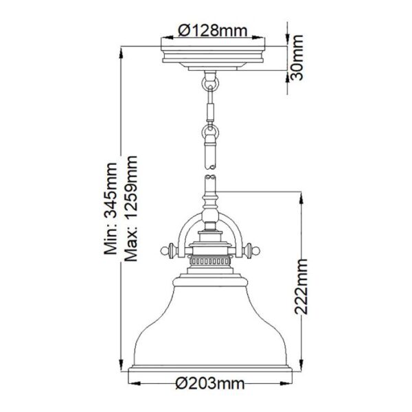 Emery S bistrolampe i patineret messing-finish - Image 5