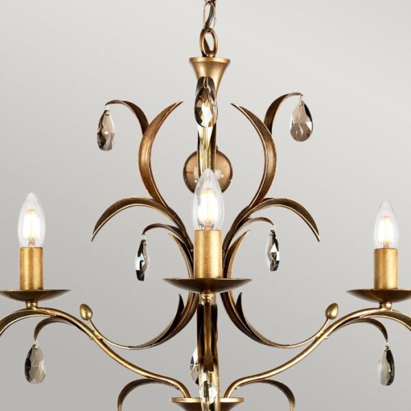 Lily chandelier i bronze-finish med 3 lyskilder - Image 4