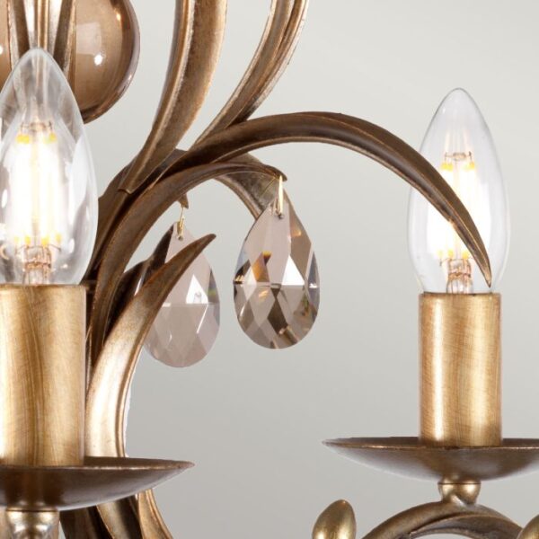 Lily chandelier i bronze-finish med 5 lyskilder - Image 4