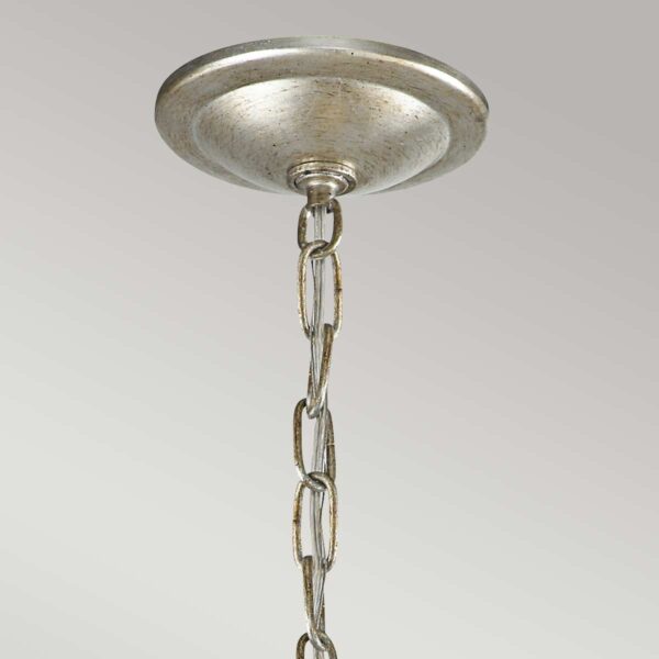 Charlottenlund chandelier i forgyldt sølv-finish med 3 lyskilder - Image 5