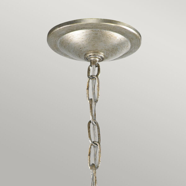 Charlottenlund chandelier i forgyldt sølv-finish med 2 lyskilder - Image 5