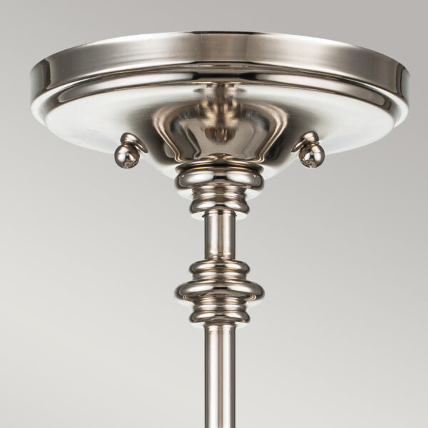 Hørsholm loftlampe eller chandelier i poleret nikkel-finish med 3 lyskilder - Image 5