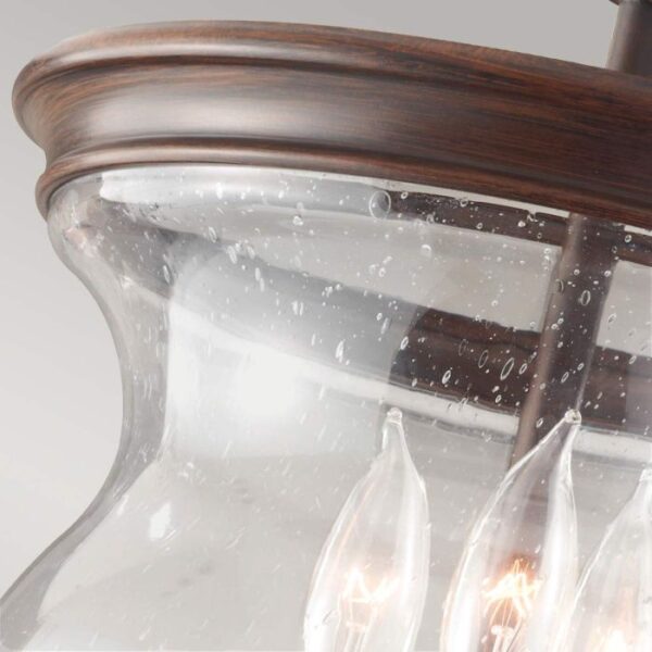 Hørsholm loftlampe i antik bronze-finish med 3 lyskilder - Image 4