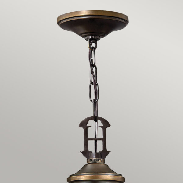 Espergærde chandelier i antik bronze-finish med organzaskærme og 6 lyskilder - Image 7