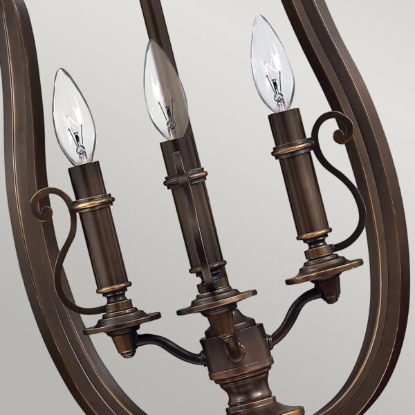 Espergærde chandelier i antik bronze-finish med 4 lyskilder - Image 2