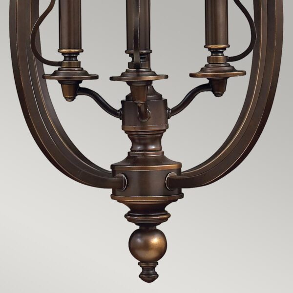 Espergærde chandelier i antik bronze-finish med 4 lyskilder - Image 5
