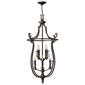 Espergærde chandelier i antik bronze-finish med 8 lyskilder