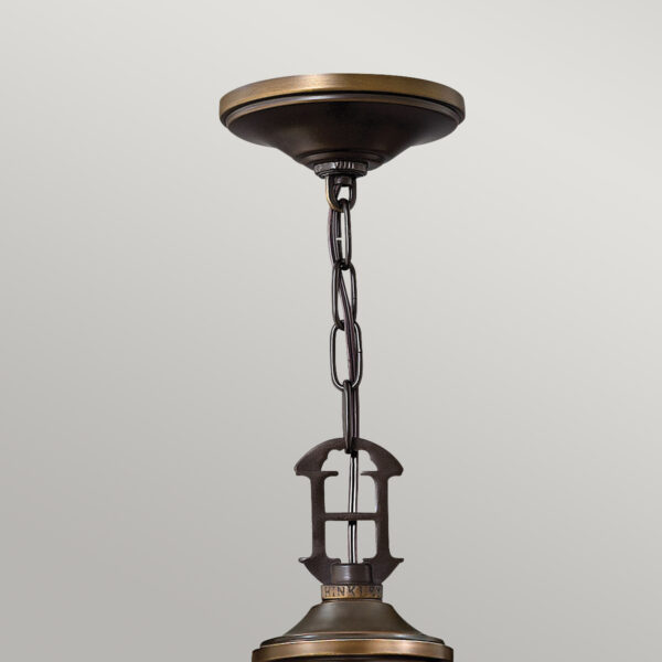 Espergærde chandelier i antik bronze-finish med organzaskærme og 9 lyskilder - Image 2