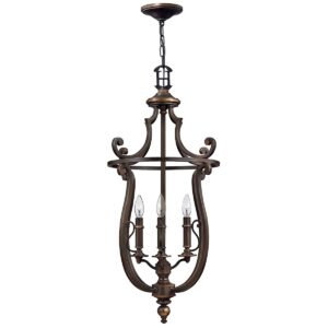 Espergærde chandelier i antik bronze-finish med 4 lyskilder