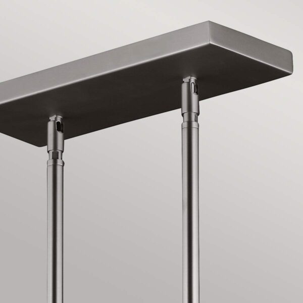 Humlebæk bistrolampe i satin-nikkel-finish med 3 lyskilder - Image 2