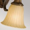 Rungsted væglampe hængende i antik bronze-finish med ravfarvet glas og 1 lyskilde - Image 4