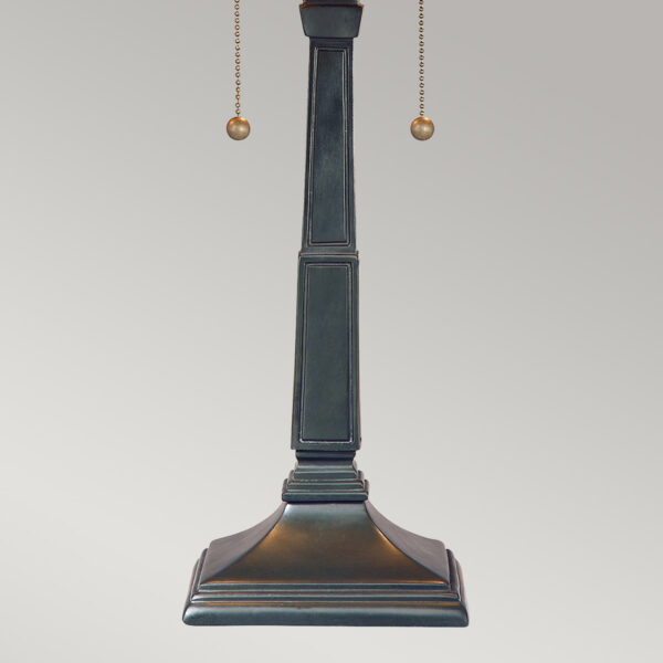 Tiffany Stephen bordlampe i vintage bronze-finish med 2 lyskilder - Image 9