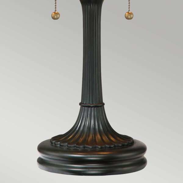 Tiffany Larissa bordlampe i vintage bronze-finish med 2 lyskilder - Image 5