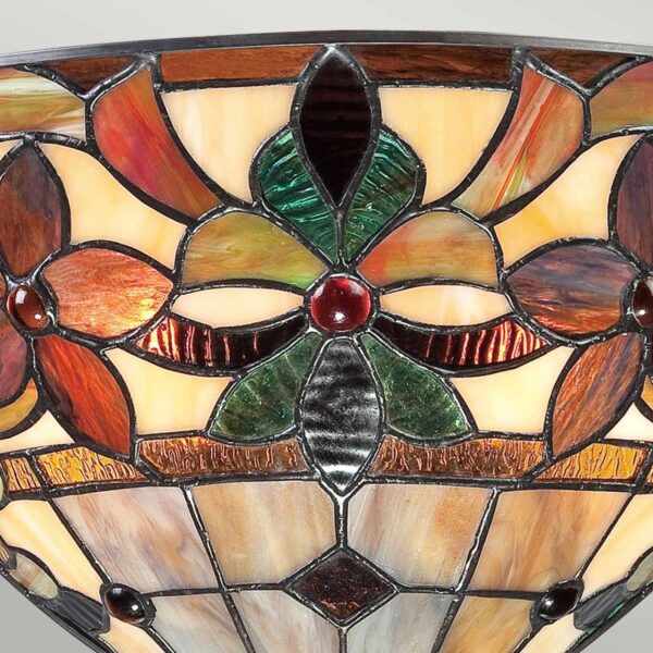 Tiffany Kami 2 loftlampe i vintage bronze-finish med 2 lyskilder - Image 8