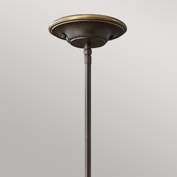 Viborg hængelampe i antik bronze-finish med røgfarvet glas og 1 lyskilde - Image 2