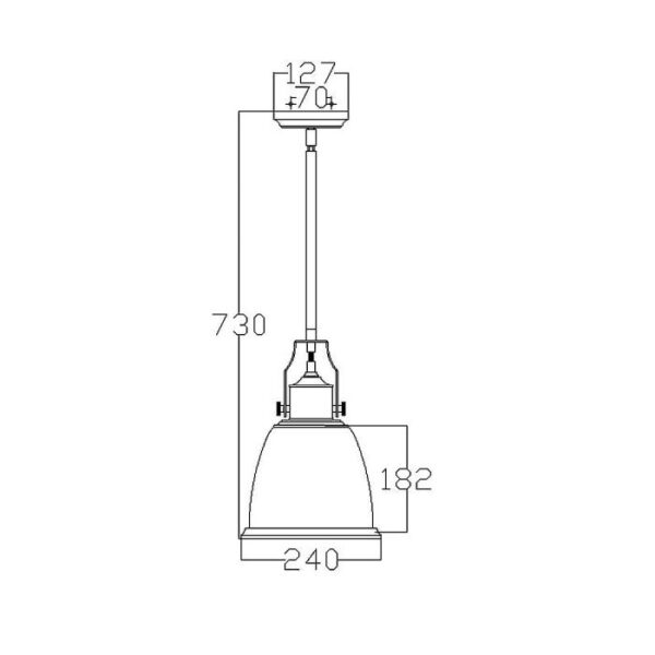 Humlebæk M bistrolampe i satin-nikkel-finish med 1 lyskilde - Image 8
