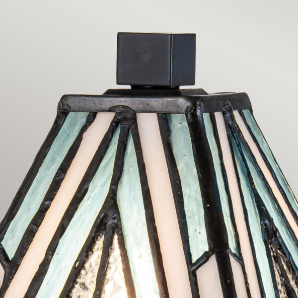 Tiffany Alderley S bordlampe i vintage bronze-finish med 1 lyskilde - Image 6