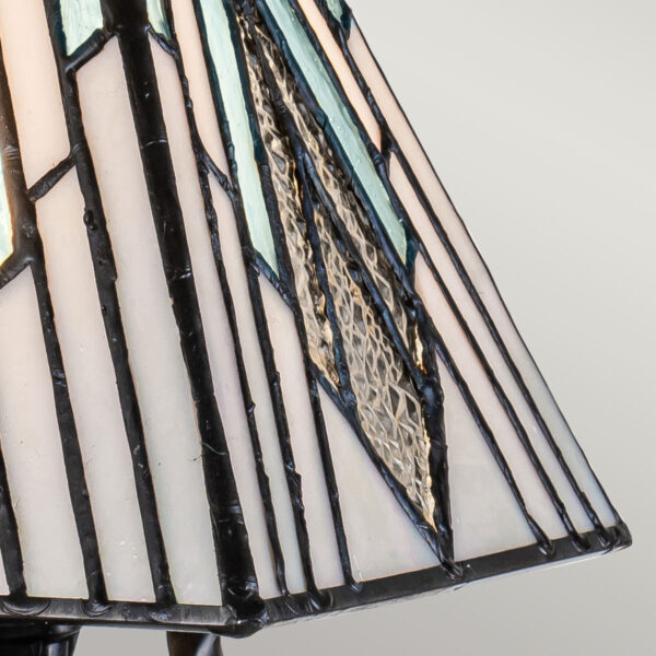 Tiffany Alderley S bordlampe i vintage bronze-finish med 1 lyskilde - Image 3