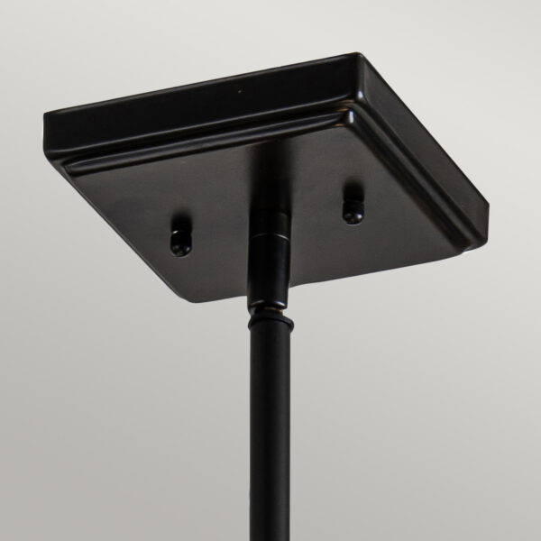 Tiffany Alderley hængelampe i stang i vintage bronze-finish med 2 lyskilder - Image 6