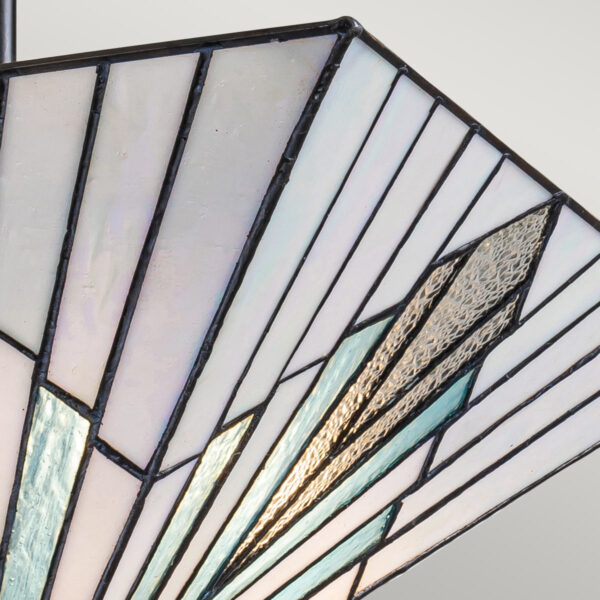 Tiffany Alderley loftlampe i stang i vintage bronze-finish med 2 lyskilder - Image 2