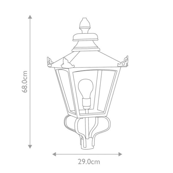 Hasseris 2 firkantet lampe med kroner - Image 4