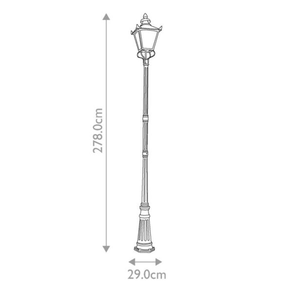 Hasseris 2 firkantet standerlampe med kroner - Image 5