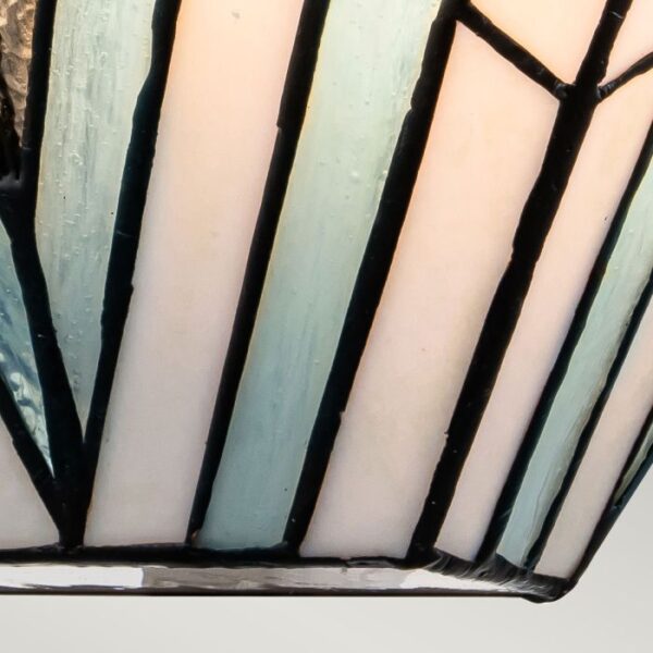 Tiffany Alderley loftlampe i vintage bronze-finish med 2 lyskilder - Image 6