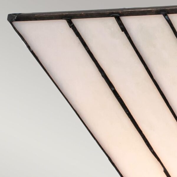 Tiffany Alderley loftlampe i vintage bronze-finish med 2 lyskilder - Image 3