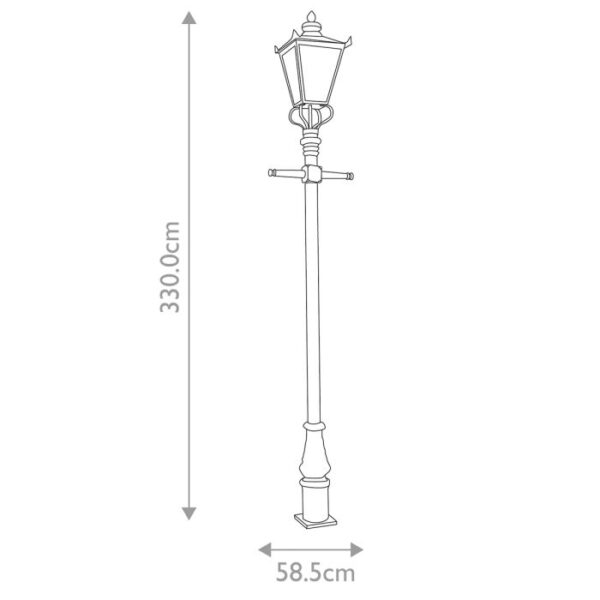 Hasseris firkantet standerlampe med kroner - Image 4
