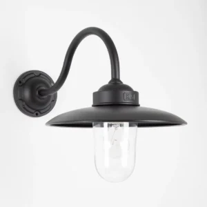 Solingen staldlampe i mat sort