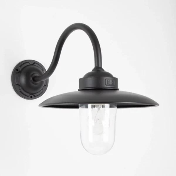 Solingen staldlampe i mat sort