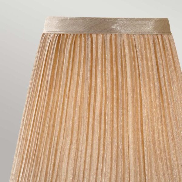 Lampeskærm i champagnefarvet chiffon - Image 3